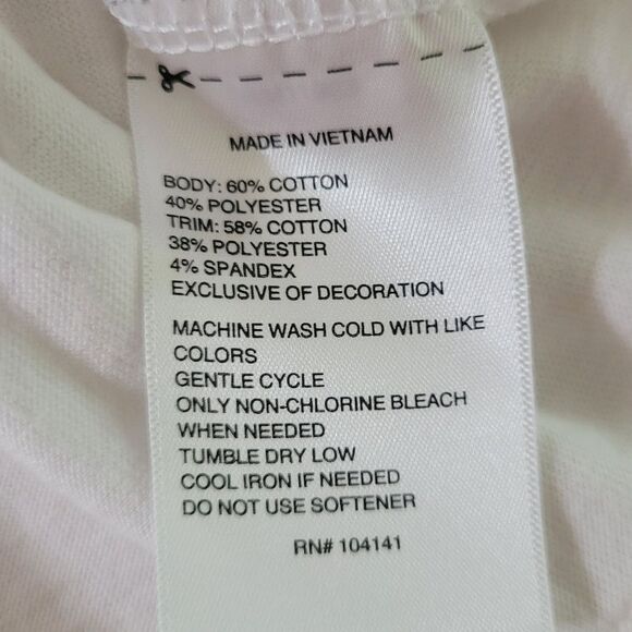 DSG Men's White Crewneck Short Sleeve Tee - Picture 12 of 14